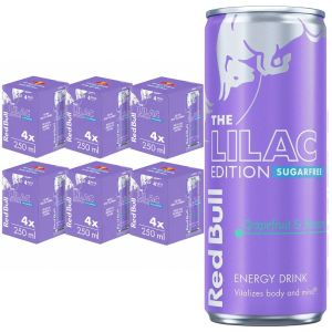 Red Bull The Lilac Edition Sugar free Grapefruit & Blossom Energy Drink 250ml, Pack of 24 (6x4pk) - Best Before 13-6-2026