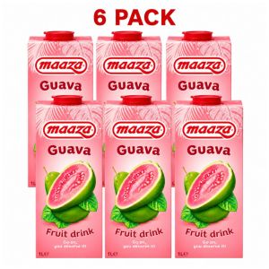 Maaza Guava Juice Drink - Pack of 6 x 1L - Refreshing Guava Flavour