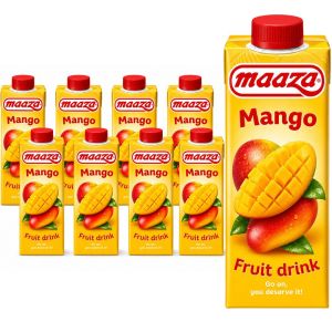 Maaza Mango Fruit Drink Tetra Pack 8 x 330ml – Smooth & Refreshing Mango Flavour