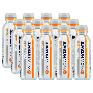 Wow Hydrate Tropical 20g Protein Pro Water – Sugar Free, Best Before : Jun 26 - 500g x12