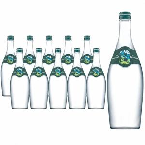 Ballygowan Sparkling Glass Bottle Water 750ML x 10 - Crisp & Refreshing
