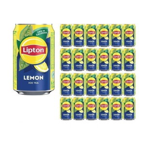 Lipton Lemon Ice Tea Can 330ml - Pack of 24 - BBE: May 2026 Can 330ml x24