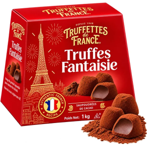 Truffettes de France Truffes Fantaisie Cocoa Dusted Truffles-  1kg (2x500g) Box 