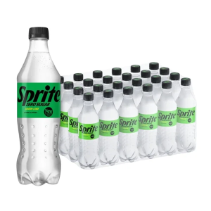 Sprite Zero Sugar Lemon & Lime Bottles - Pack of 24 x 500ml - Refreshing Sugar-Free Fizzy Beverage