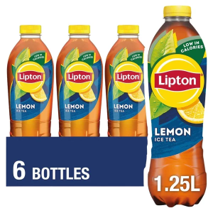  Lipton Lemon Ice Tea Bottles – Pack of 6 x 1.25L – Refreshingly Light & Citrus, Best Before: May 2026