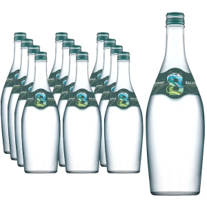 Ballygowan Sparkling Glass Bottle Water 750ML x 12 - Crisp & Refreshing, Best Before: 31/08/2026
