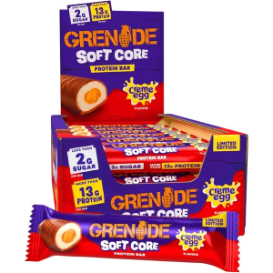 Grenade Creme Egg Soft Core Protein Bar - Pack of 18 x 45g - Limited Edition High Protein Low Sugar Snack
