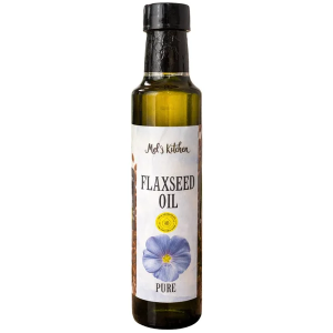 Mel's Kitchen Flaxseed Oil – 250ML Glass Bottle – Ideal for Cooking, Salads & Health