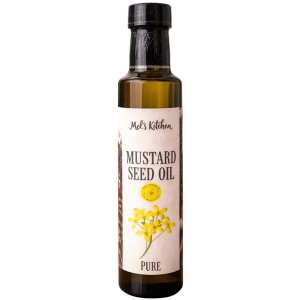 Mel's Kitchen Mustard Seed Oil – 250ML Glass Bottle – Ideal for Cooking, Salads & Health