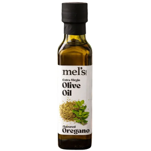 Mel's Kitchen Oregano Flavored Extra Virgin Olive Oil – 250ML Glass Bottle – Ideal for Cooking, Salads & Health