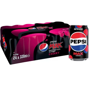 Pepsi Max Cherry Can 330ml x24