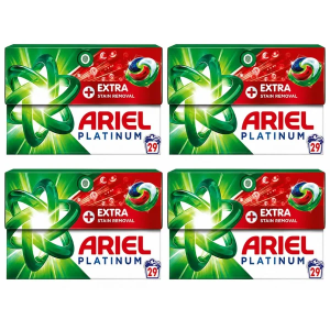 Ariel Platinum Washing PODS + Extra Stain Removal (116 Washes) - 29 Washes x4
