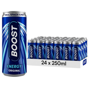 Boost Energy Original Flavour Drink Multipack Can - Pack of 24 x 250ml