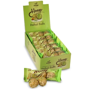 Konak Pistachio Kunafa Dubai Balls Hoop – Pack of 12 x 27g (36 Pieces Total) – Crispy Kataifi & Creamy Pistachio Chocolate Bites