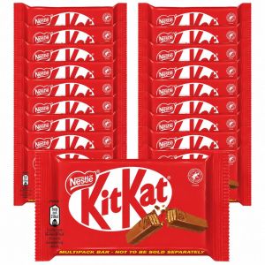 Nestle KitKat 4 Finger Multipack - Pack of 24 (3x8pk) x 41.5g - Crispy Wafer Fingers Covered with Milk Chocolate