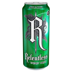 Relentless Apple & Kiwi Energy Drink 12 x 500ml