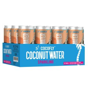 Cocofly Sparkling Coconut Water Nutrient-rich Delicious 320ml x 12