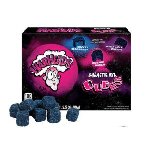 Warheads Galactic Mix Cubes Theater Box 3.5oz (99g) - Pack of 12