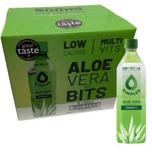 Simplee Aloe Vera Drink With Bits 500ml x 12
