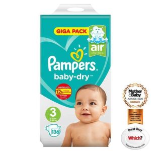 Pampers Size 3 pack of 136