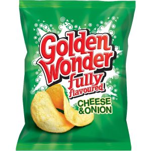 Golden Wonder Cheese and Onion Crisps 32.5g x 32