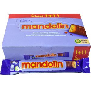 Cadbury Mandolin Caramel Chocolate Biscuit Bars 25g x 12