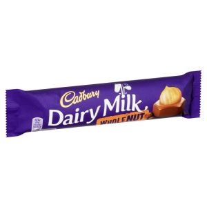 Cadbury Dairy Milk Wholenut Standard Bars 45g x 48