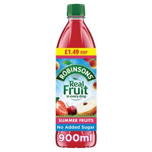 Robinsons Summer Fruits No Added Sugar PMP 12 x 900ml