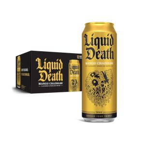 Liquid Death Mango Chainsaw Sparkling Water 500ml x 12
