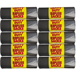 Heavy Duty Refuse Sacks Bin Rolls 720x800mm  (10x17 Rolls) 170Bags