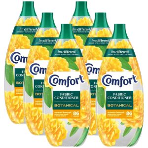 Comfort Botanical Fabric Conditioner Summer Bouquet (86 Washes) 1.29L x 6