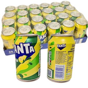 Fanta Pear Sparkling New Flavour Pear Fruit Drink 330ml Cans - Pack of 24 - Soft Drink in Cans