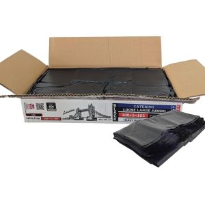 Loose Large Jumbo Black Bin Bags Heavy Duty refuse sacks 80x105cm (100+5) 105Bags