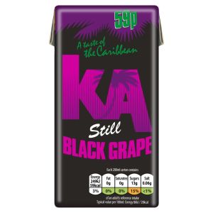 KA Still Black Grape Juice Drink 288ml x 27 PM59p