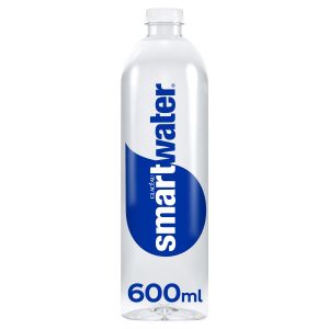 Glaceau Smartwater - Pack of 24 x 600ml - Vapour Distilled Water With Added Electrolytes Beverage