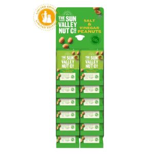 The Sun Valley Salt & Vinegar Peanut Carded 50g x 12 BBE May 2023