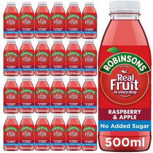 Robinsons Raspberry & Apple Juice 500ml x 24 - Best Before: 02/2025