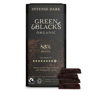 Green & Black's Organic 85% Dark Chocolate Bar 2x90g - Best Before: 08.01.2025