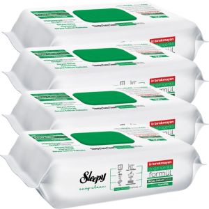 Sleepy Easy Clean Surface Cleaning Wipes & Towels with White Soap Scented - 4 x 100 (400 Sheets)