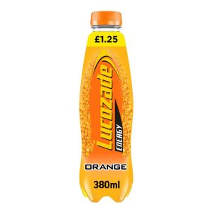 Lucozade Energy Orange Multipack 380ml x 24 - Best Before: Aug 2025