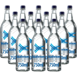 Strathmore Still Scottish Spring Glass Bottle Water  750ml x 12 Bottles
