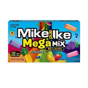 Mike and Ike Mega Mix 10 Flavors Candy Box 120g - Pack of 12