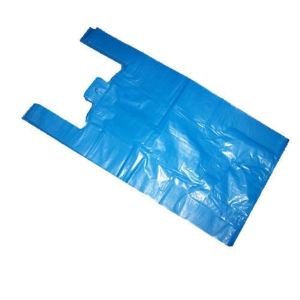 Blue Recycled Vest Carrier Bags 11x17x21 Inches x (20 x 100pcs) Boxed 2000
