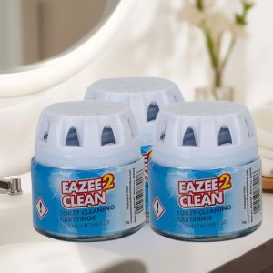 Toilet Cleaning Cartridges – Pack of 3, Lasts Up to 6000 Flushes (2000x3), Ocean Fresh Scent - EAZEE2 CLEAN