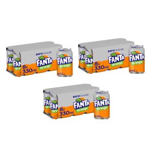 Fanta Orange Zero Sugar 330ML x24