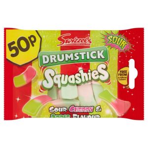 Swizzels Drumstick Squashies Sour Cherry & Apple PM50p 45g x 24