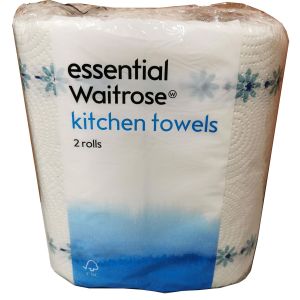 Essential Waitrose 2ply kitchen towel (12x2rolls)