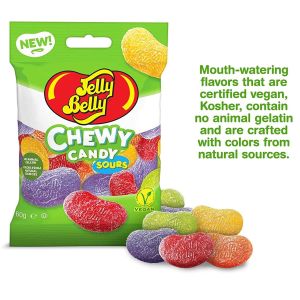 Jelly Belly Chewy Candy Gluten Free, Vegan 12 x 60g BBE 01/01/2023