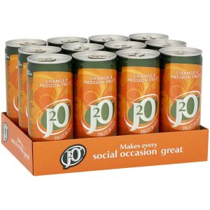 J2O Orange & Passion Can 250ml x 12