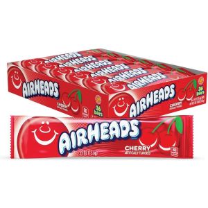 Airheads Cherry Candy Bar 15.6g - Pack of 36 Bars